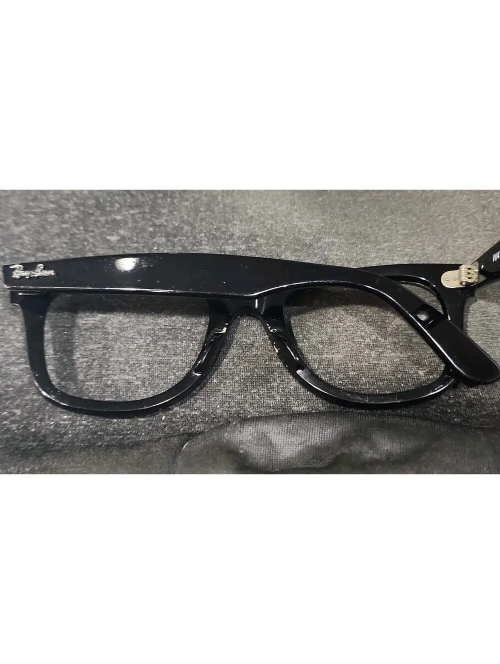 Ray Ban RB2140 901 Black Wayfarer Scratched Sunglasses Frame 50-22 150
